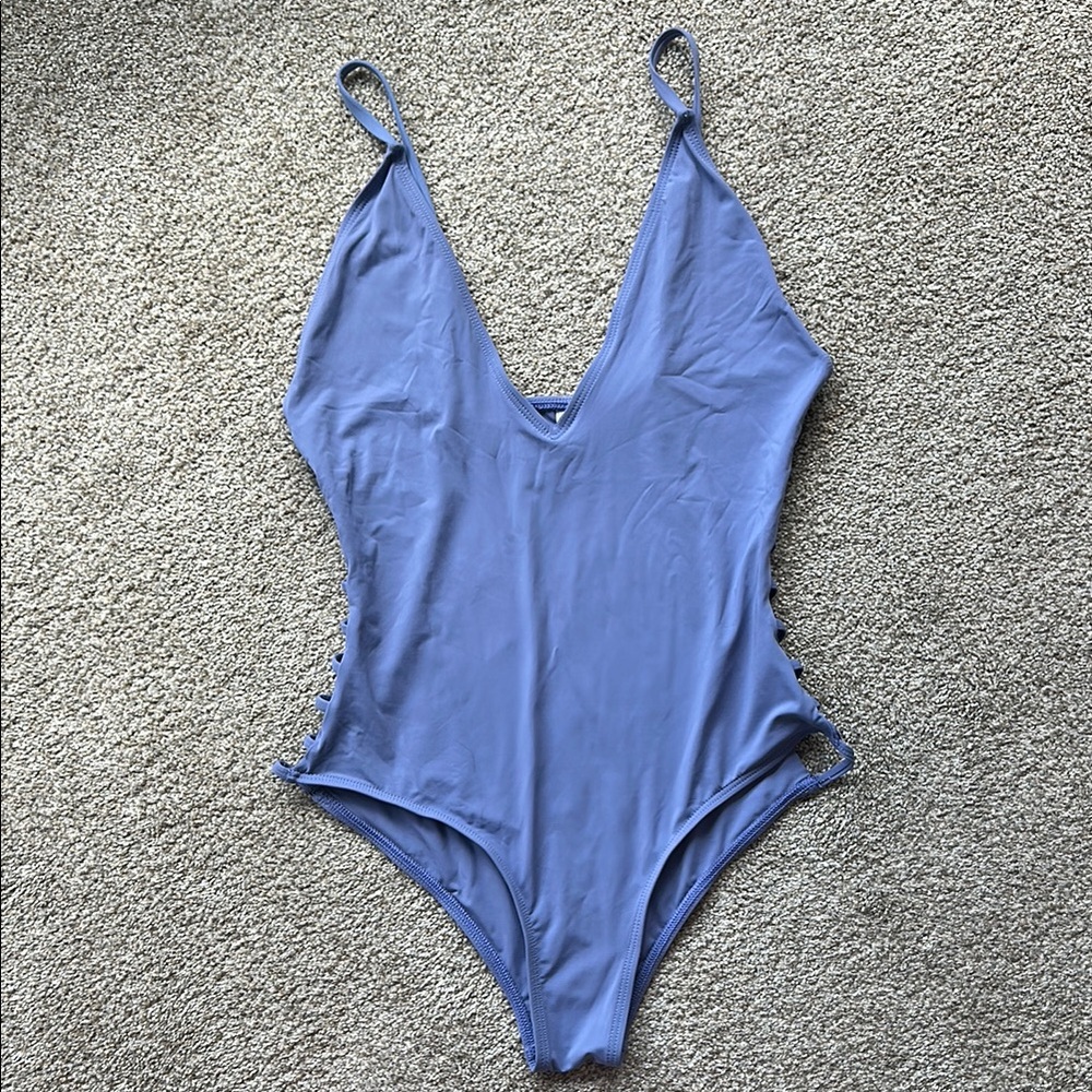 Blue One Piece Swimsuit
